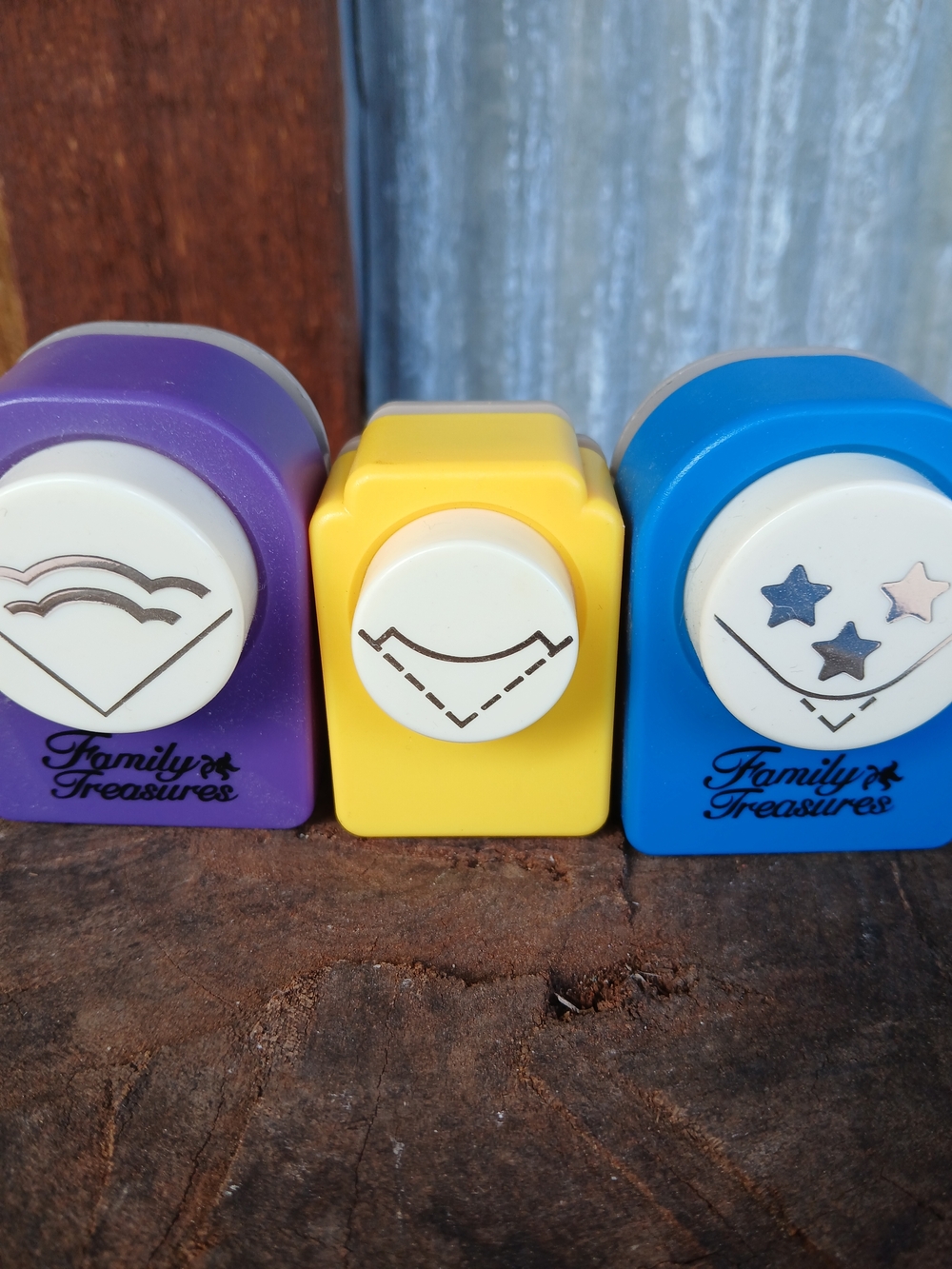 Craft Punch Set Of 3  - Corner Punches Vintage Family Treasures All Night Media